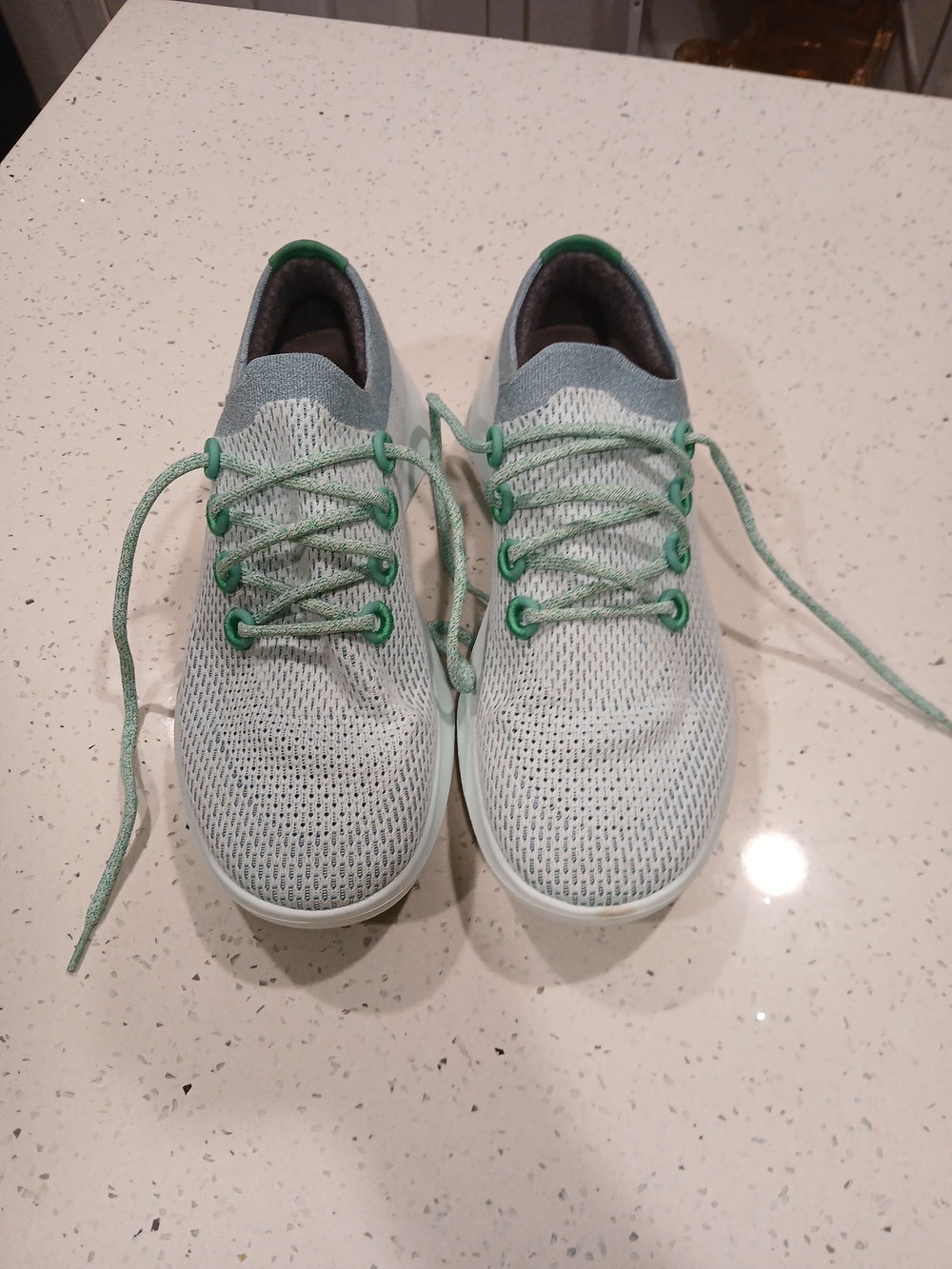 allbirds Men's Mint Green Knit Lace-Up Sneakers Sz M13
